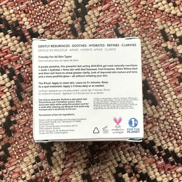 NIB Earth Harbor Glow Juice refining enzyme mask - Picture 2 of 2